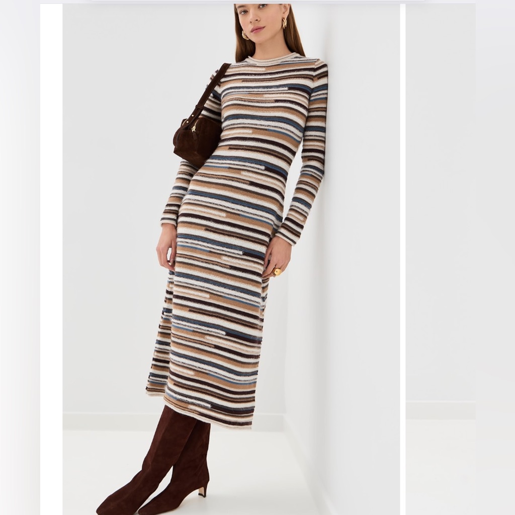 Veronica Beard Sanders Knit Maxi Dress Sz M